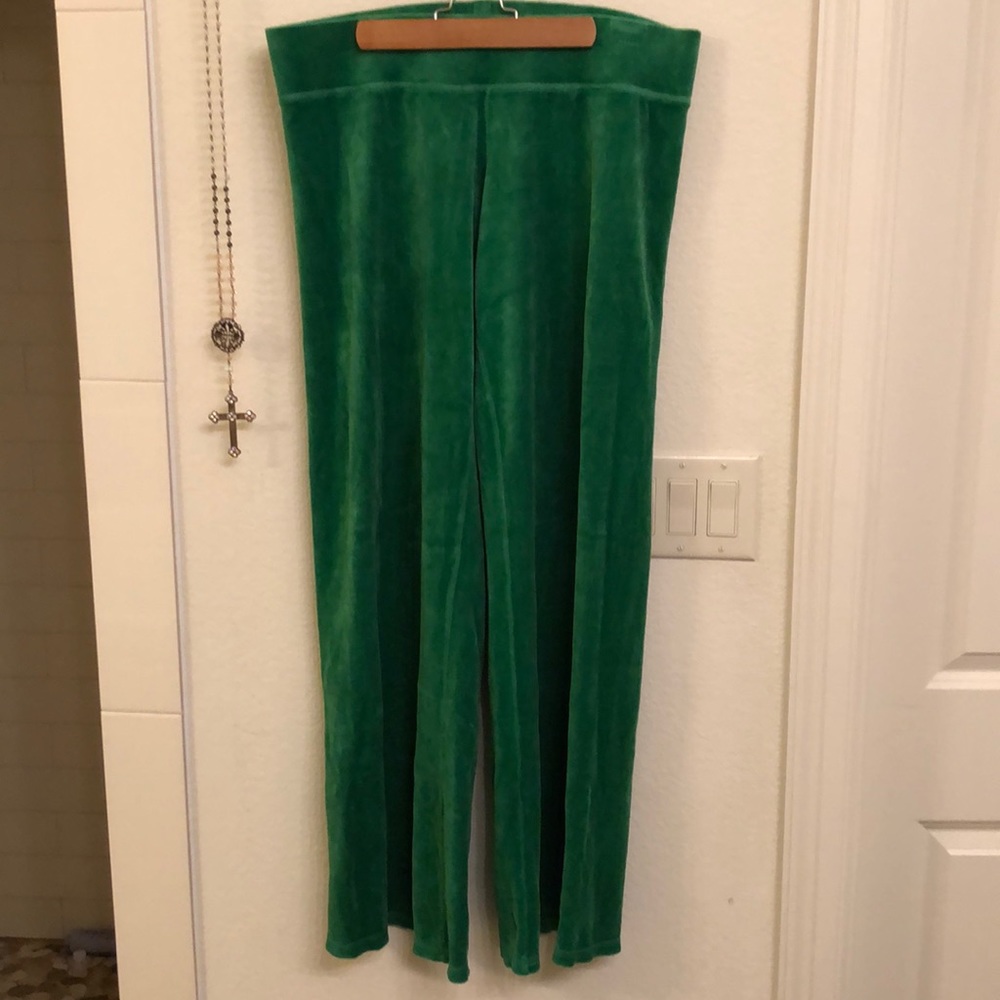 Juicy Couture vintage velour wide leg pants
